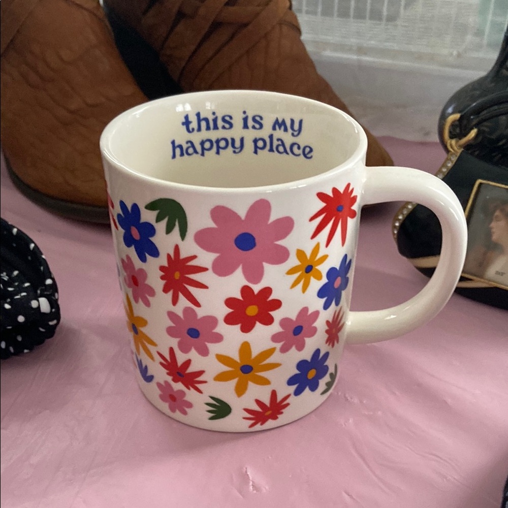 Floral Mug with Multicolor Design